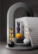 The Guest Little, Purple On Yellow Figurine, Small Model